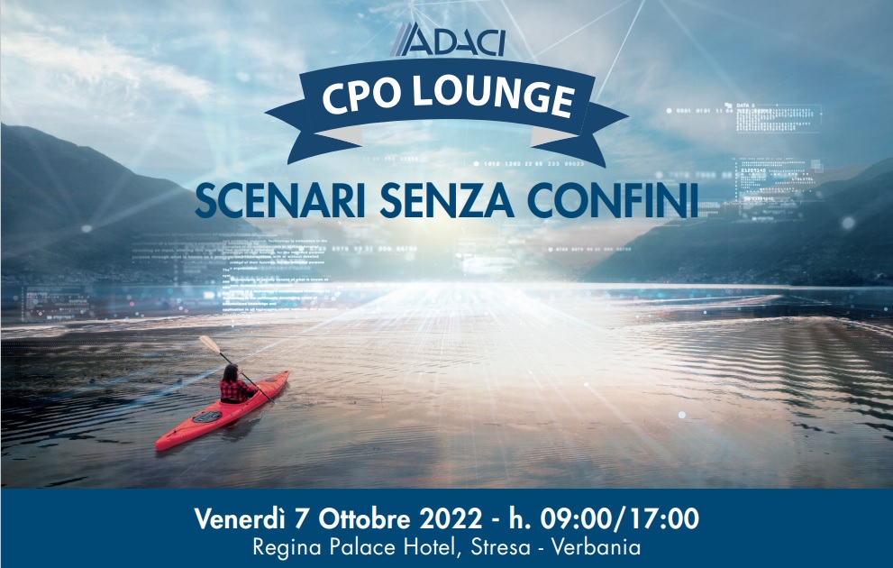 ADACI presenta la 4° edizione della CPO Lounge Community: appuntamento il 7 ottobre 2022 presso Regina Palace Hotel, Stresa